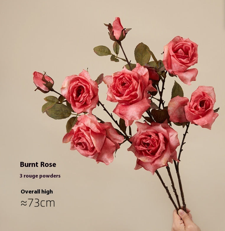 Artificial Flowers Dried Fake Flowers Retro Oil Painting Living Room Decoration