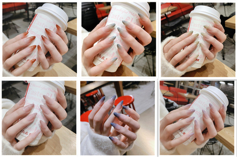 Farbverlauf-Kunstnagel-Patch für Damen