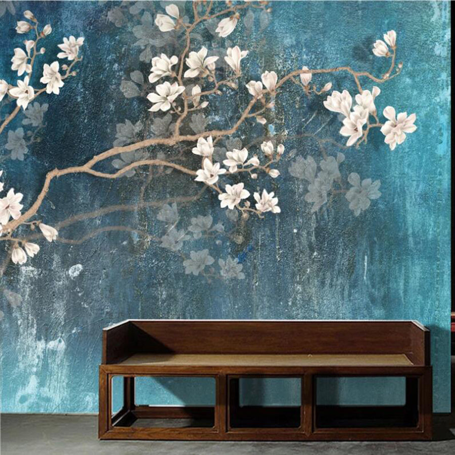 Retro handbemalte TV-Hintergrundtapete