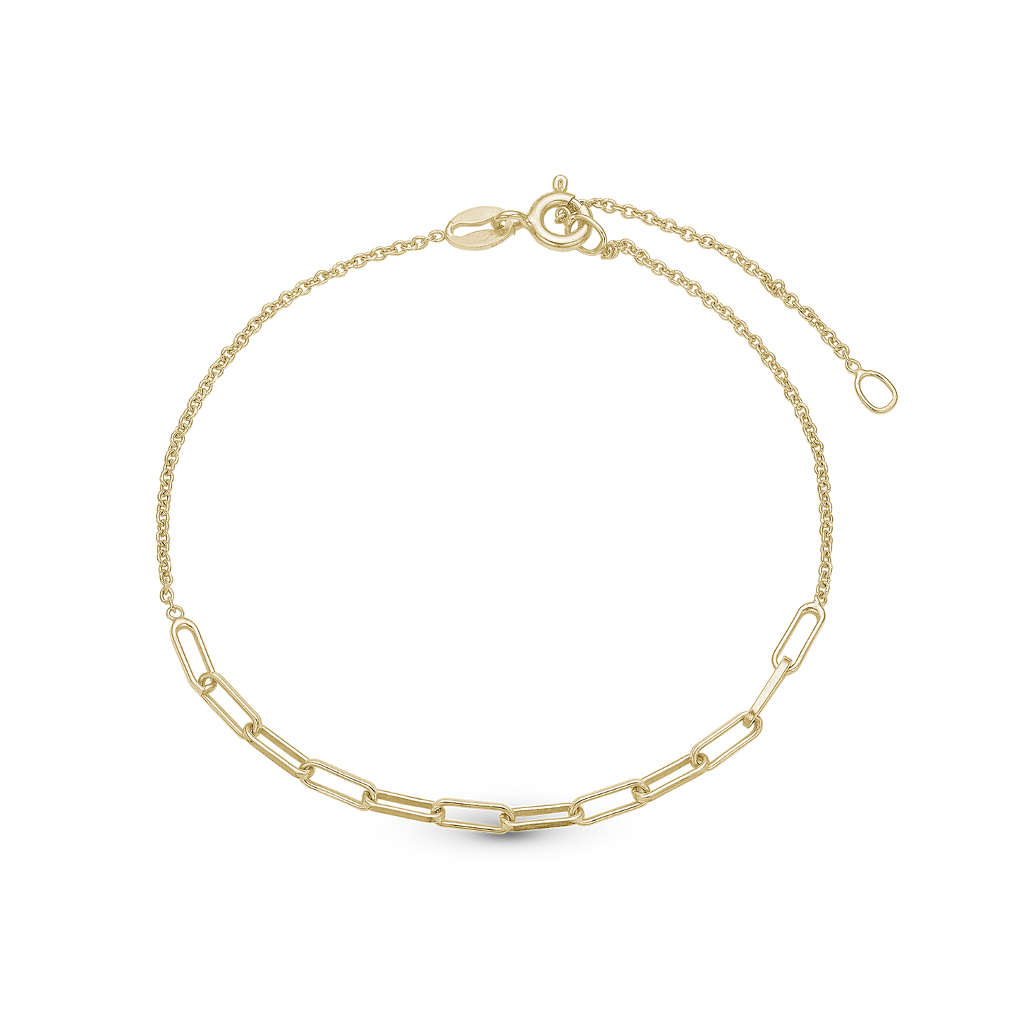 Joined Bracelet - Gold Plated Sterling Silver
