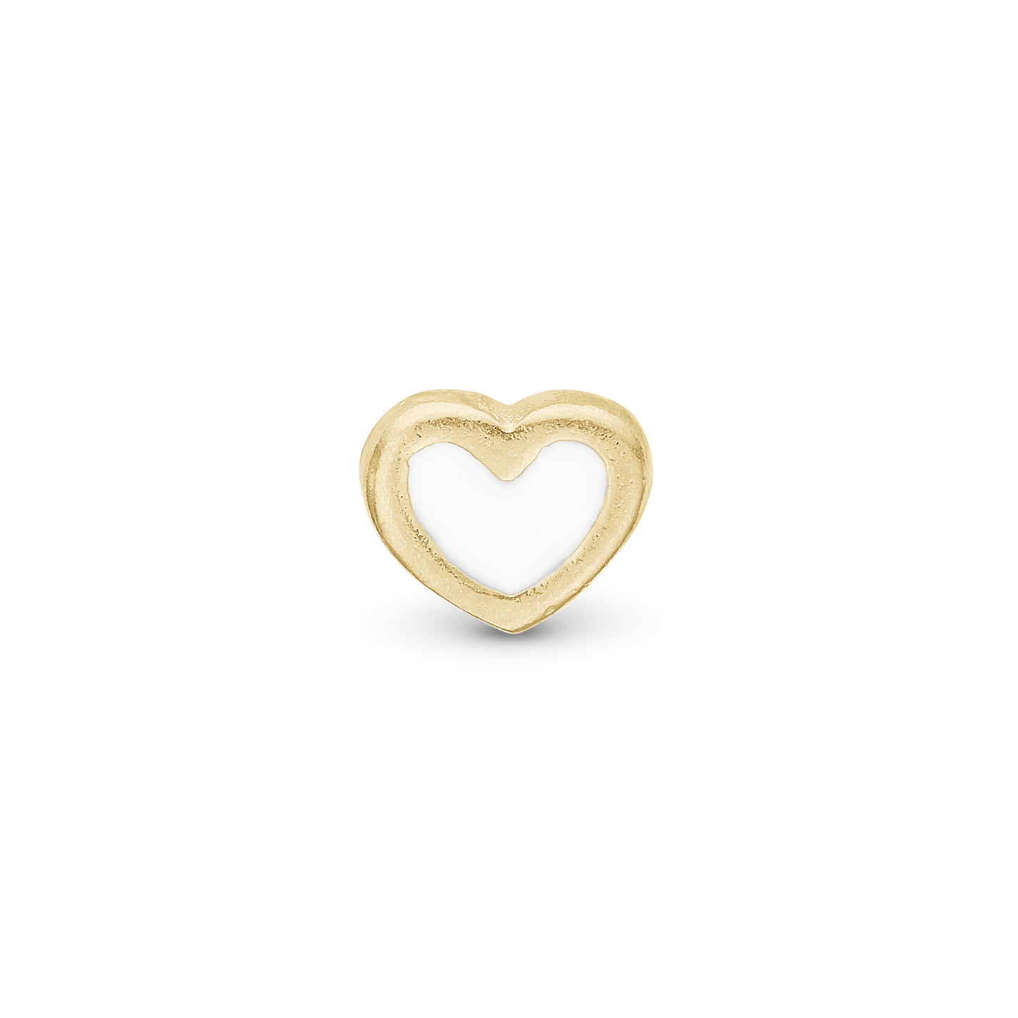 White Enamel Heart Elementer for collect Watche - CHRISTINA