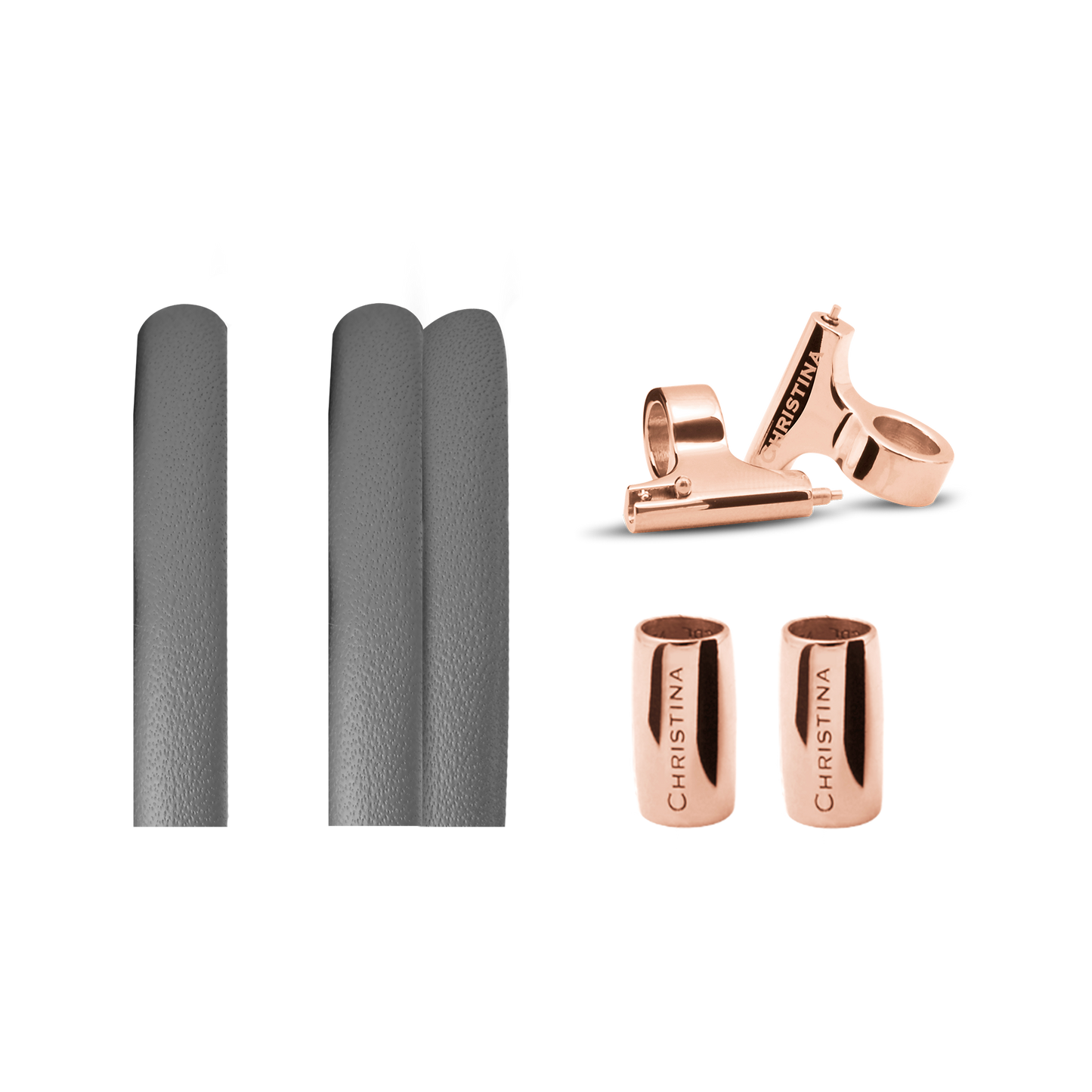 Classic Leather set for Watch - Grey - CHRISTINA