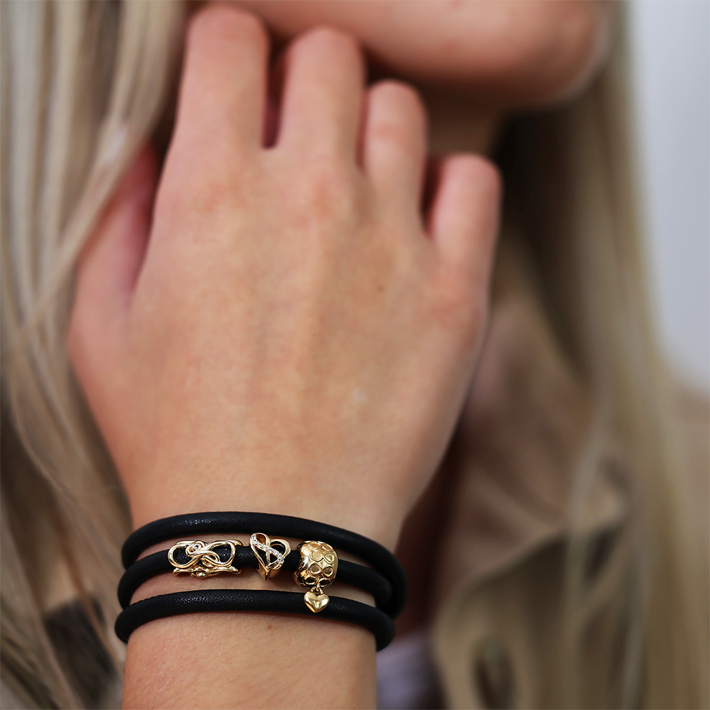 Heart with Eternity Charms with sølvBracelet - CHRISTINA