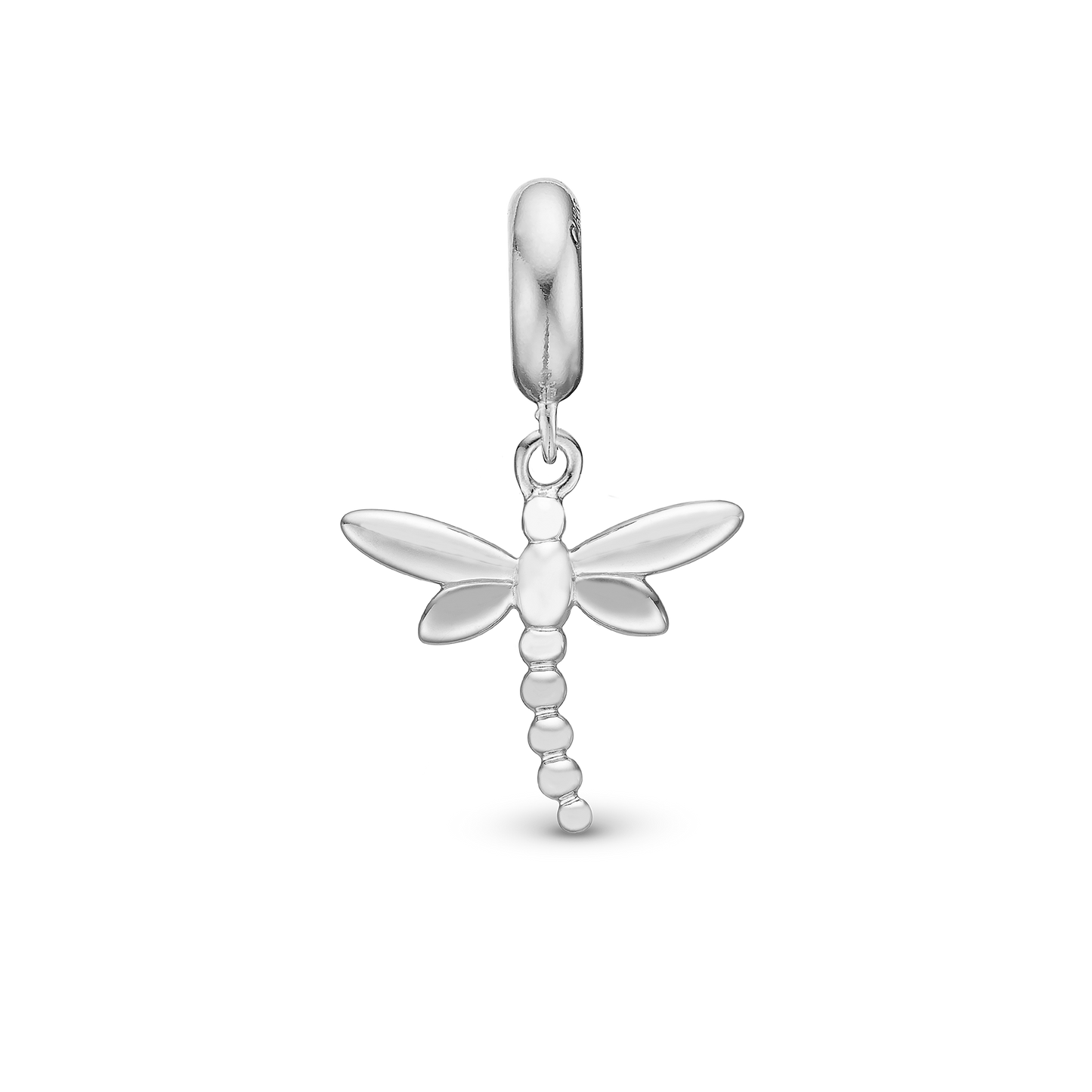 Dragonfly - Drop Earring Charm 4 mm for Bracelet - Sterling Silver