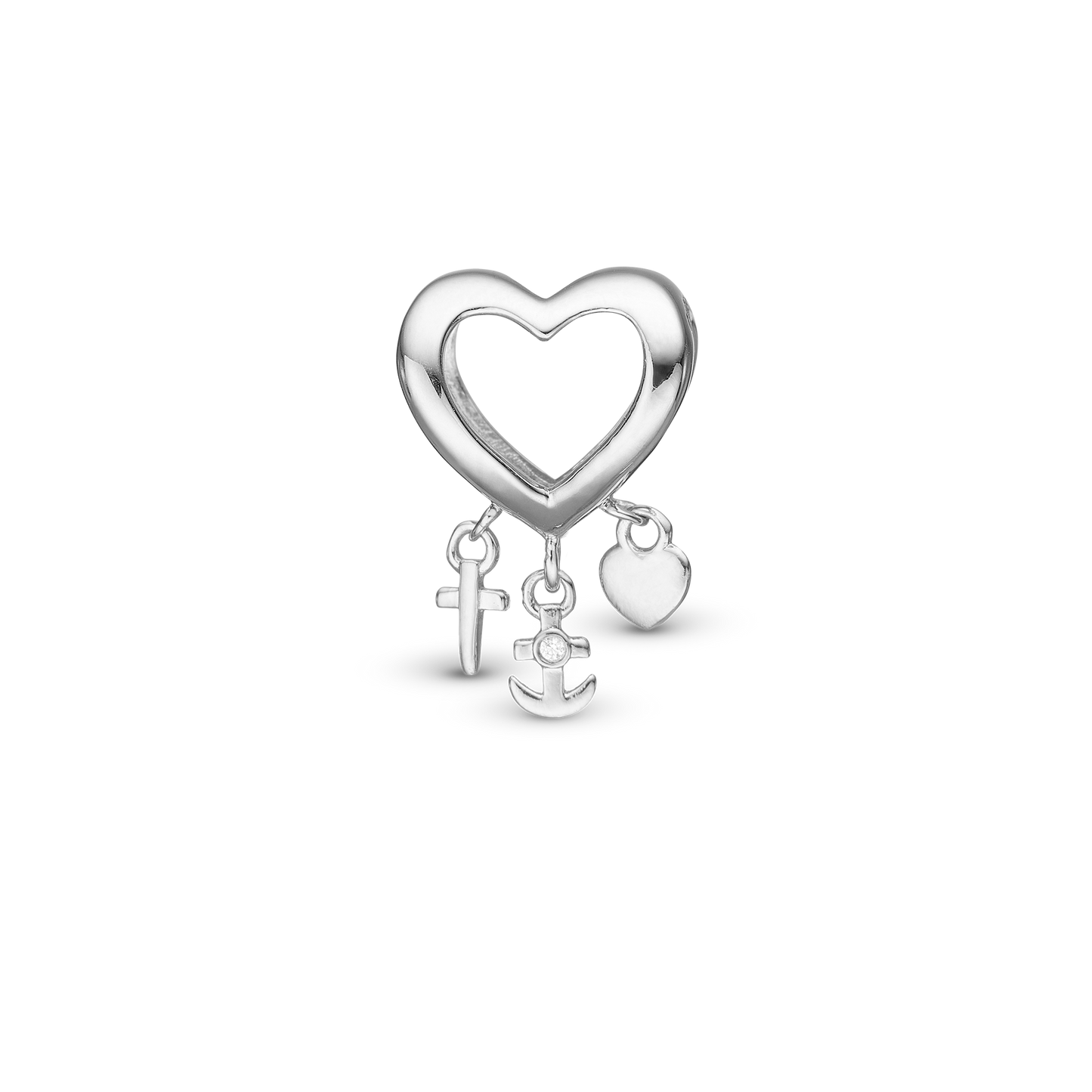 My Faith, Hope & Love - Charm 4 mm for Bracelet - Sterling Silver