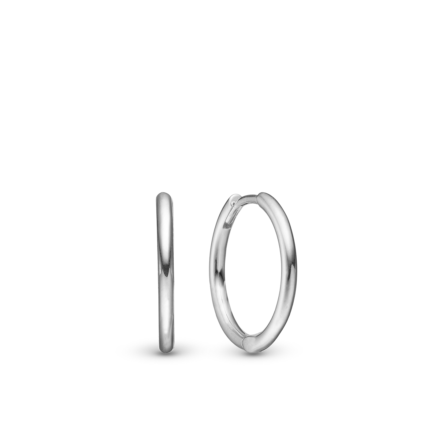 Shiny Hoops 16mm - Polished Sterling Silver