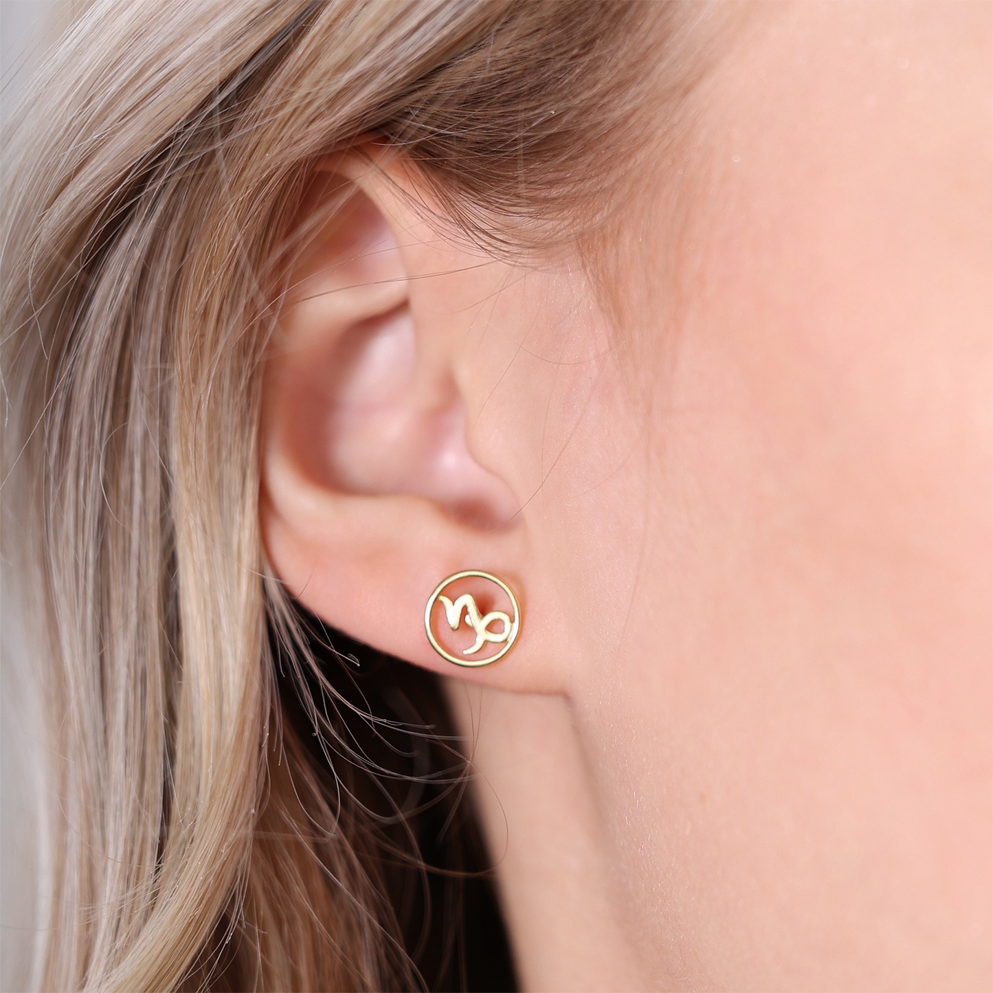 Capricorn Stud Earrings - CHRISTINA