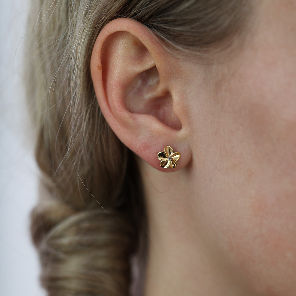 CHRISTINA Flower Bouquet Stud Earrings Øreringe