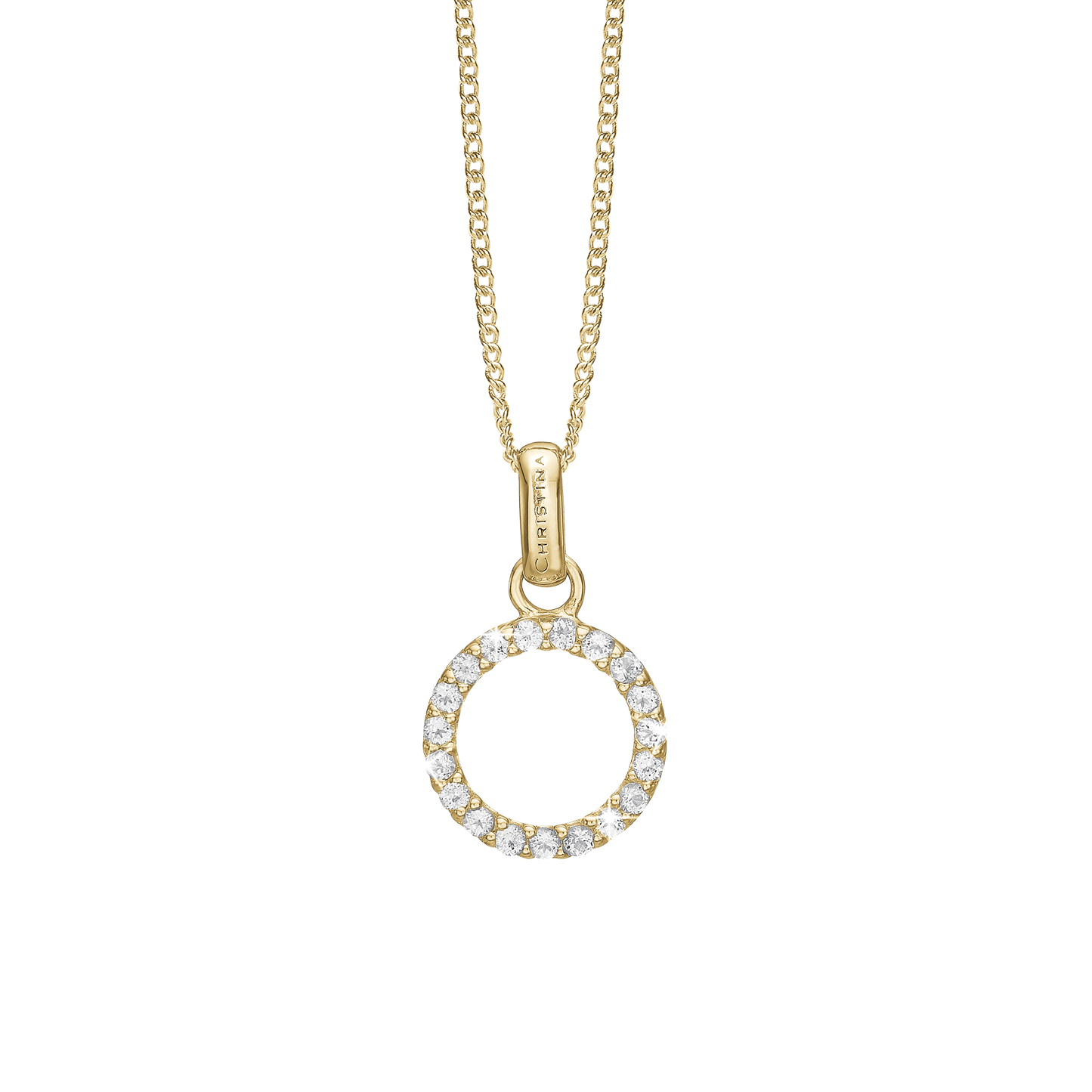 Topaz Circle Earring Pendant - CHRISTINA