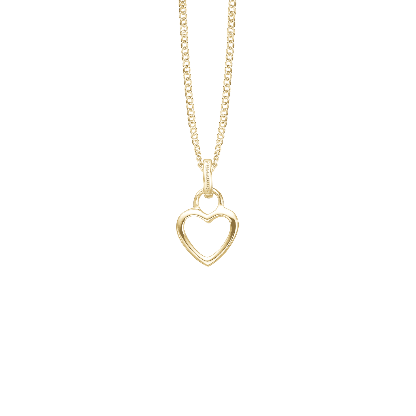 Hjerte Necklace - Gold Plated Sterling Silver