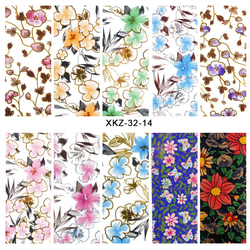 Nageldesign Valentinstag Schmetterling Blume Sternenpapier