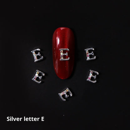 26 Buchstaben Legierung Nagelornament Nagelkristall