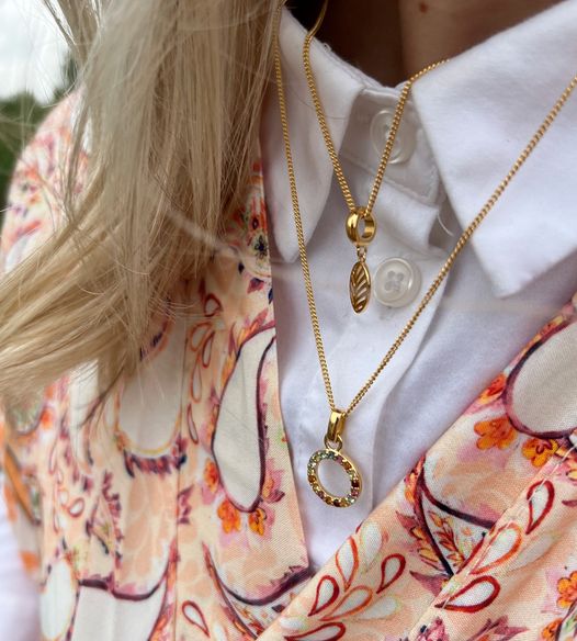 World Goals Earring Pendant - Polished Gold Plated Sterling Silver with 17 Multi color