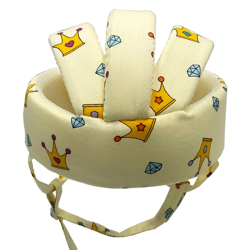 Baby Learning to Walk Anti-Collision Hat Infant Toddler Safety Helmet Cotton Protective Cap Fully Cotton Breathable Lightweight