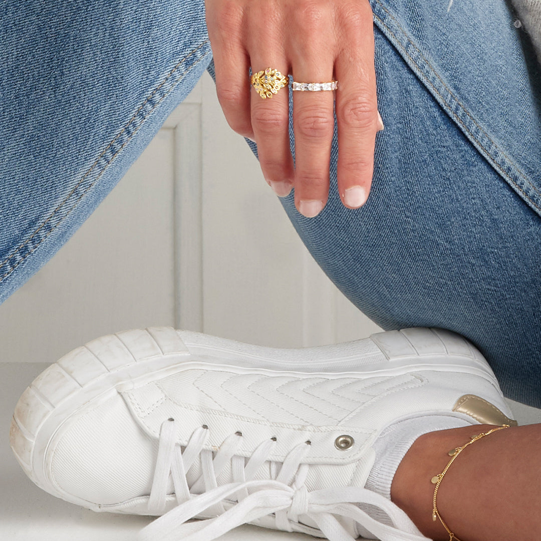 Forlænger for Bracelet/Ankle/Necklace Bracelet - Polished Gold Plated Sterling Silver