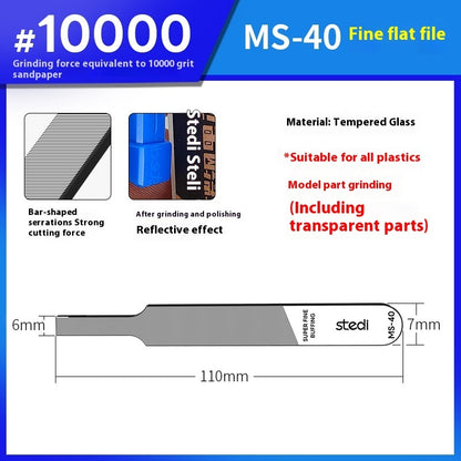 Spiegelglasfeile Polierwerkzeug Wasch- und Polierset