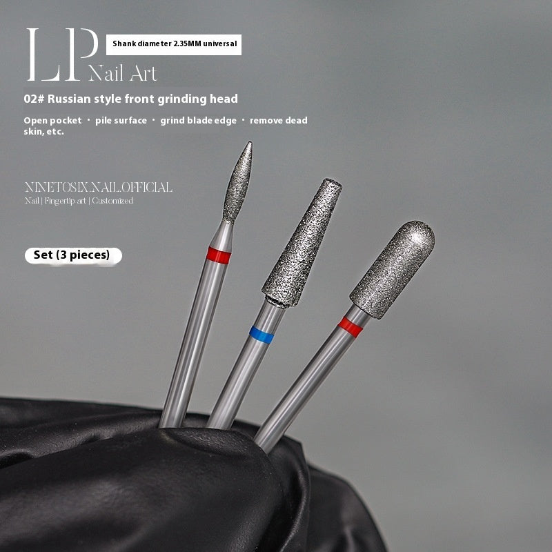 Vormontierter Polierkopf-Satz mit Diamantsand für die Maniküre