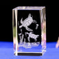 Interior Carving 3D Animal Series Crystal Statue Tourist Souvenir
