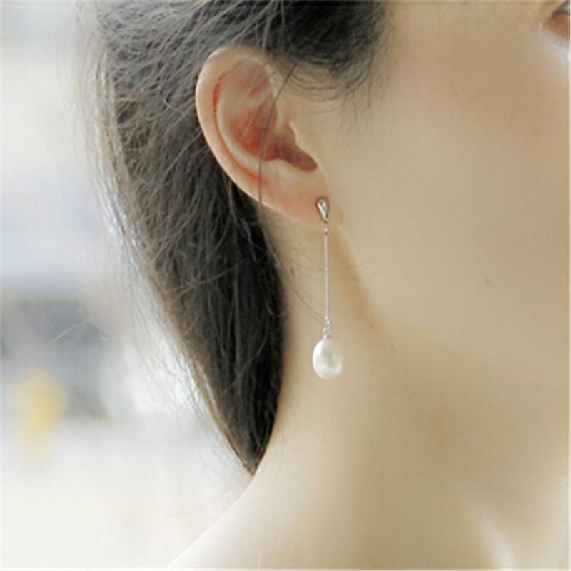 YIKALAISI Natural Pearl Statement Earrings Outstanding For Women