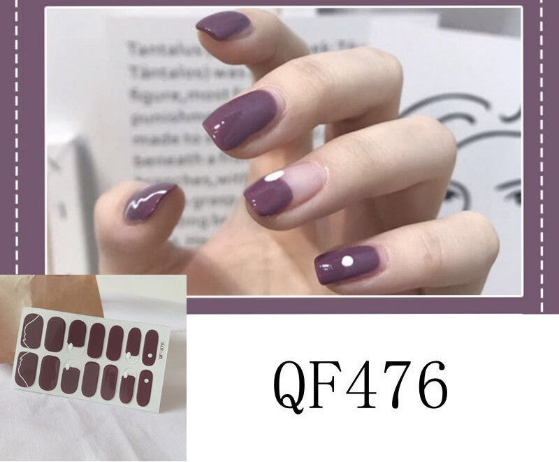 Nagelsticker 3D Diamant-Nagel 14 Sticker Wasserfeste Nagelsticker Komplettsticker Für Schwangere