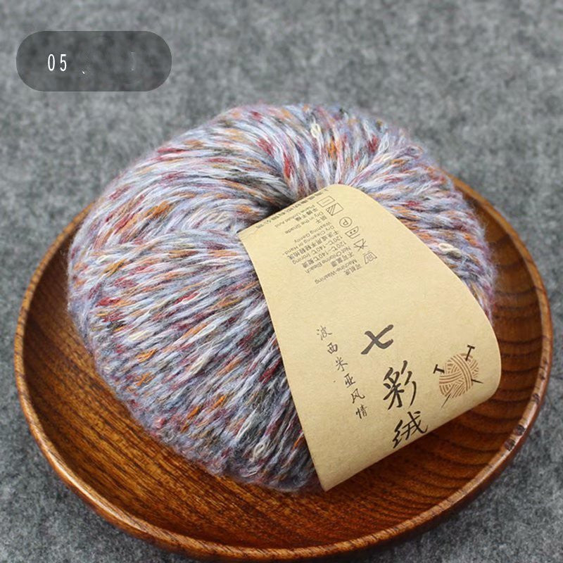 Colorful Woolen Yarn Handmade Crochet Diy Scarf Thread Sweater Hat Thread Medium Thick Woolen Ball