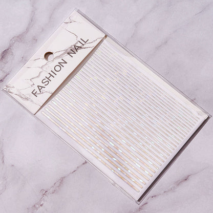 Stickers Bright Line Back Glue Nail Paste Decorative Multi-color Nail Patches