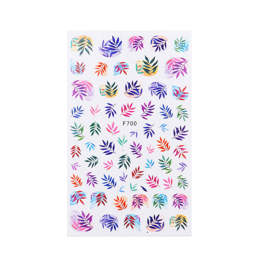 Nagelsticker Blumenmuster