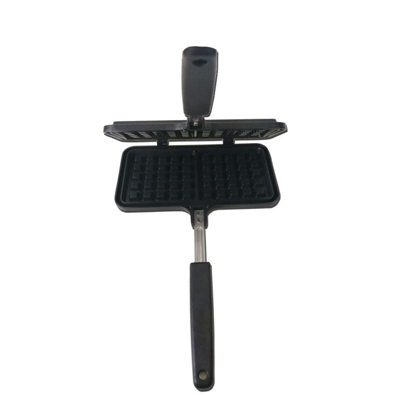 Schwarze Waffel-Karo-Kuchenform für Zuhause