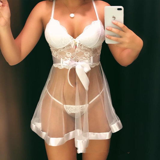 Unterwäsche-Set aus Netzgarn