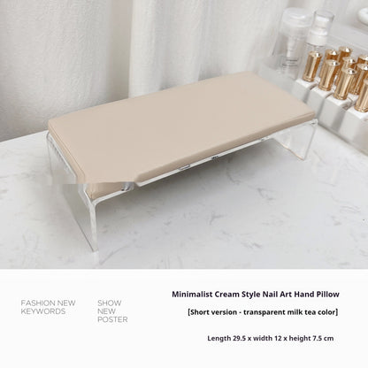 Handkissen aus cremefarbenem Acryl, cremeweiße Handgelenkschiene für große und kleine Handgelenke