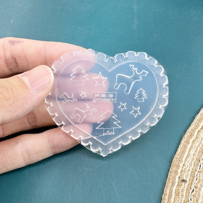 Silikon-Manikürform mit Blumenmotiv (nicht weißlich)