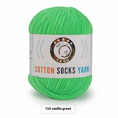 3-strand Combed Cotton Wool DIY Handmade Doll Toys For Babies And Children Yarn 50g