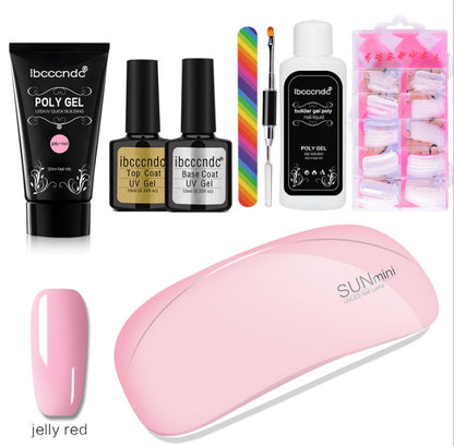 Schmerzfreie und schnelle Verlängerung durch Kristallkleber. 100 Stück in einer Box mit Kristall-Nagelmodellage.