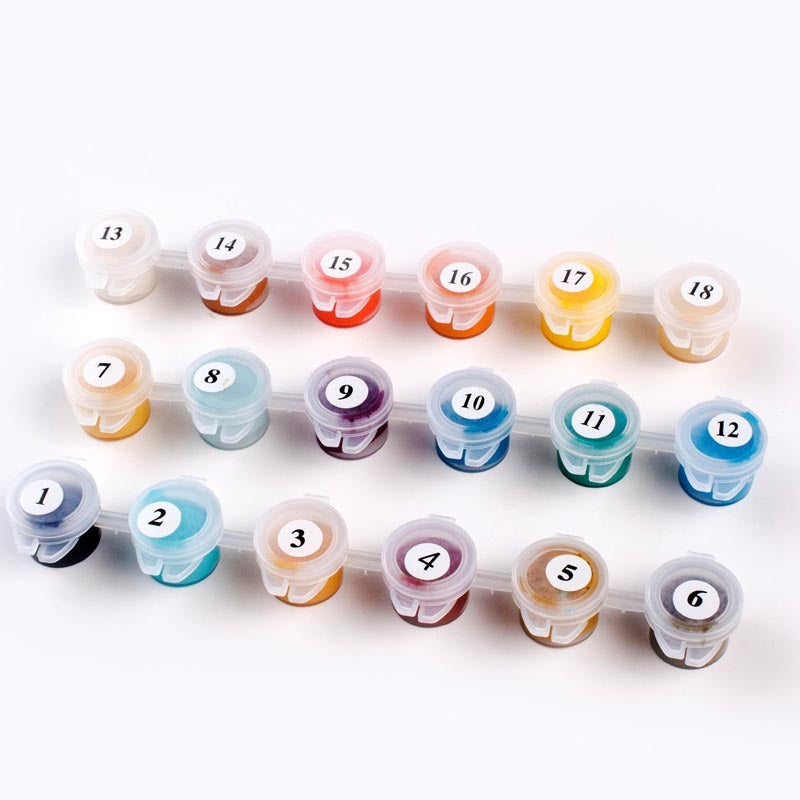 DIY-handgemaltes Pfauenbild