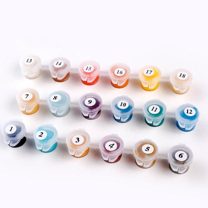 DIY-handgemaltes Pfauenbild