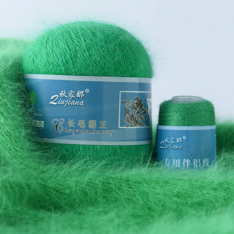 Langhaariges Nerzwollgarn