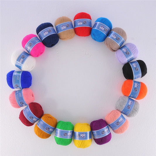 Langhaariges Nerzwollgarn