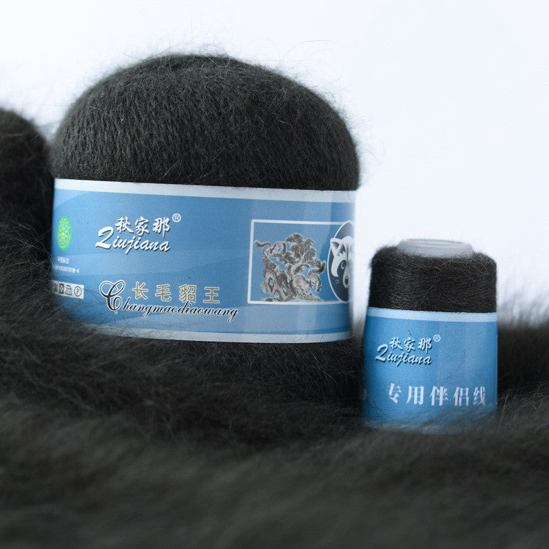 Langhaariges Nerzwollgarn