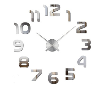 Kreative DIY-Wanduhr, Persönlichkeitskunst, 3D-Spiegel-Wanduhr