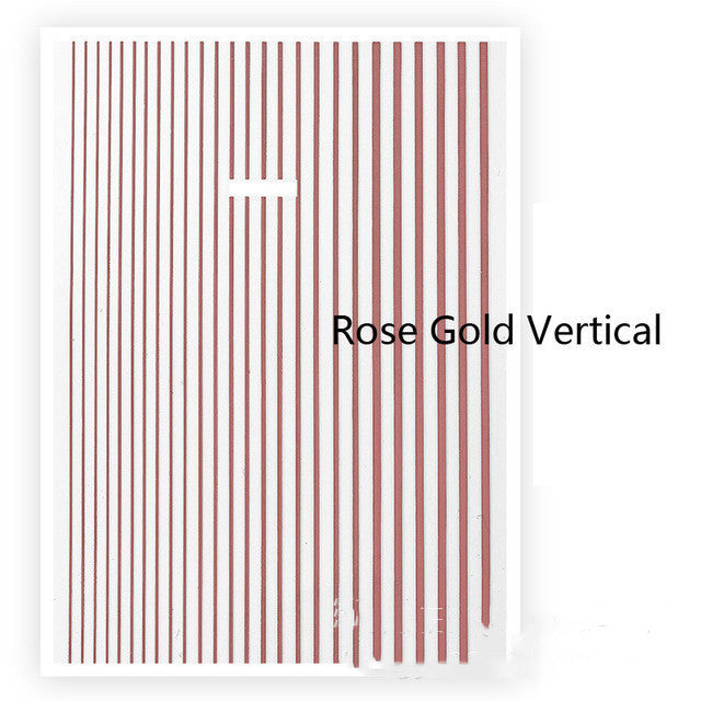 Nagelkunst-Fluoreszenz-Linien-Klebesticker