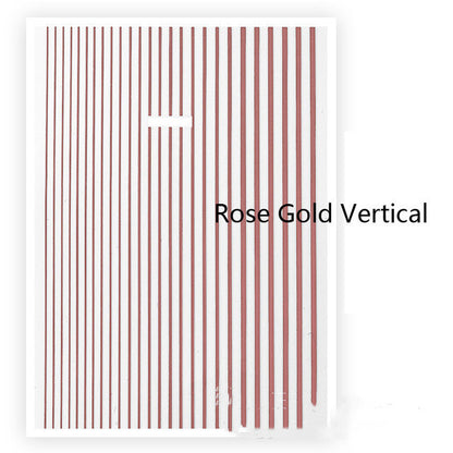 Nagelkunst-Fluoreszenz-Linien-Klebesticker