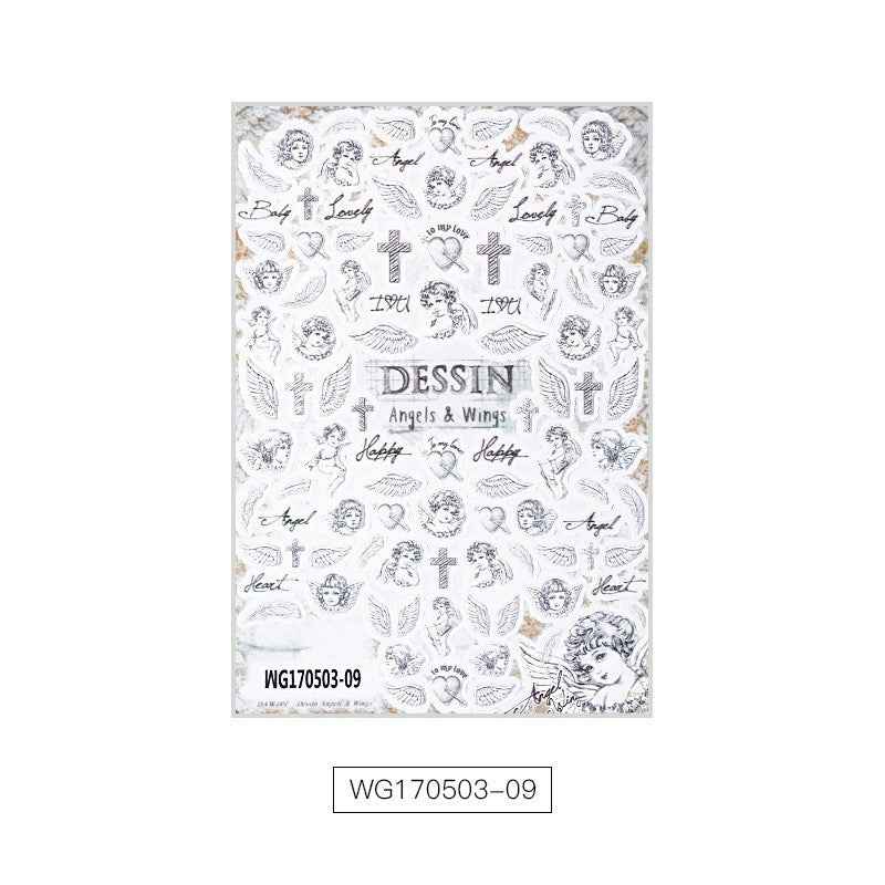 Nagelsticker Engelsflügel Nagelsticker