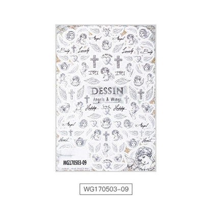 Nagelsticker Engelsflügel Nagelsticker