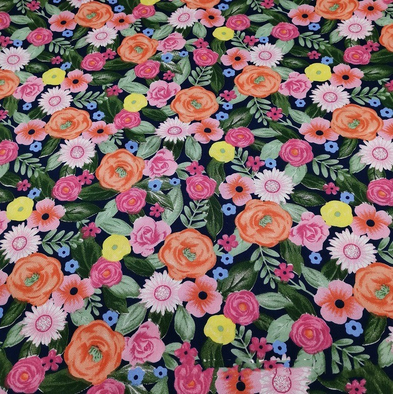 Cotton Twill Printed Cloth DIY Handmade Patchwork Floral Cloth Cotton Bedding Fabric