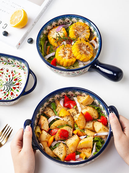 Ovale Fischbackform aus Glas