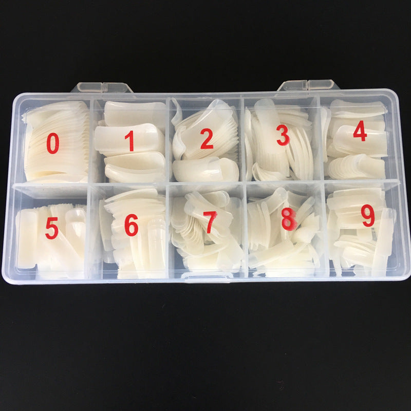 Naturfarbene Vollpaste, halbe Stifte, 500 Stück pro Packung, French Nails