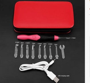 Austauschbare Häkelnadeln mit Leuchteffekt