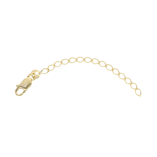 Forlænger for Bracelet/Ankle/Necklace Bracelet - Polished Gold Plated Sterling Silver
