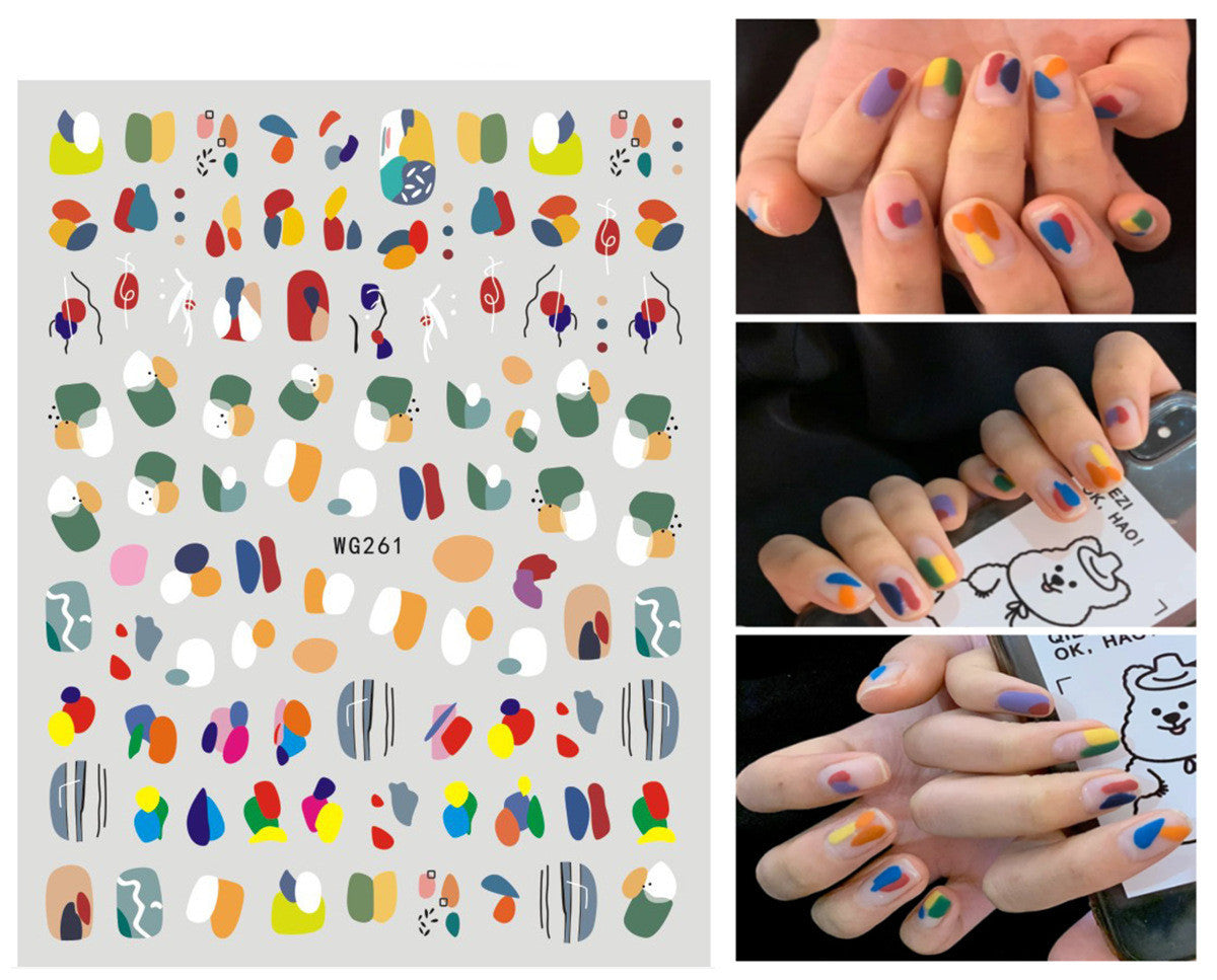 Summer Graffiti Ultra-thin Adhesive Nail Stickers