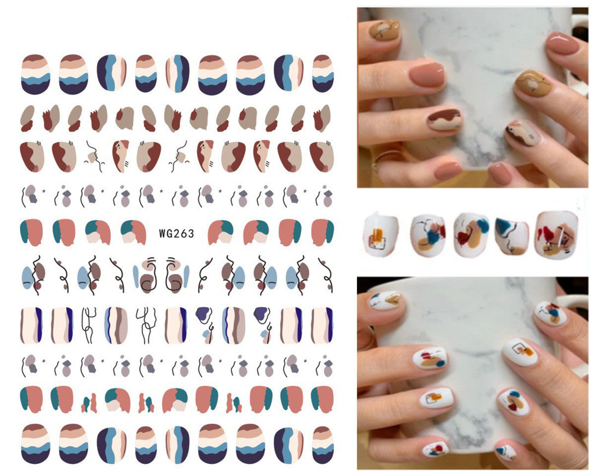 Summer Graffiti Ultra-thin Adhesive Nail Stickers